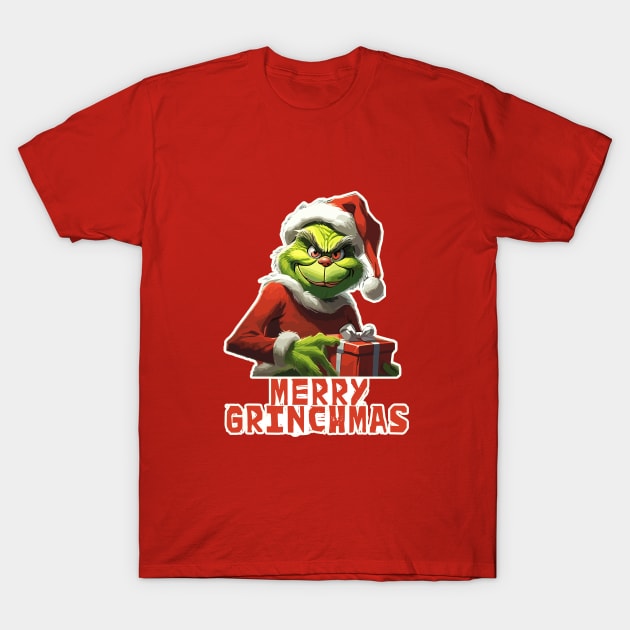 Merry Grinchmas T-Shirt by clownescape